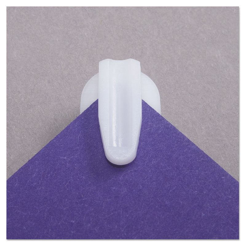 Advantus StikkiCLIPS Plastic White 20/Pack 01220