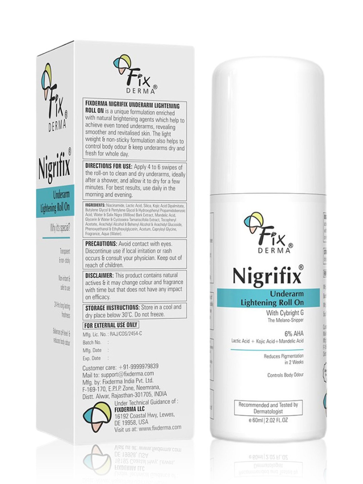 Sirona 2-in-1 Underarm Deodorant Roll On - 50 ml