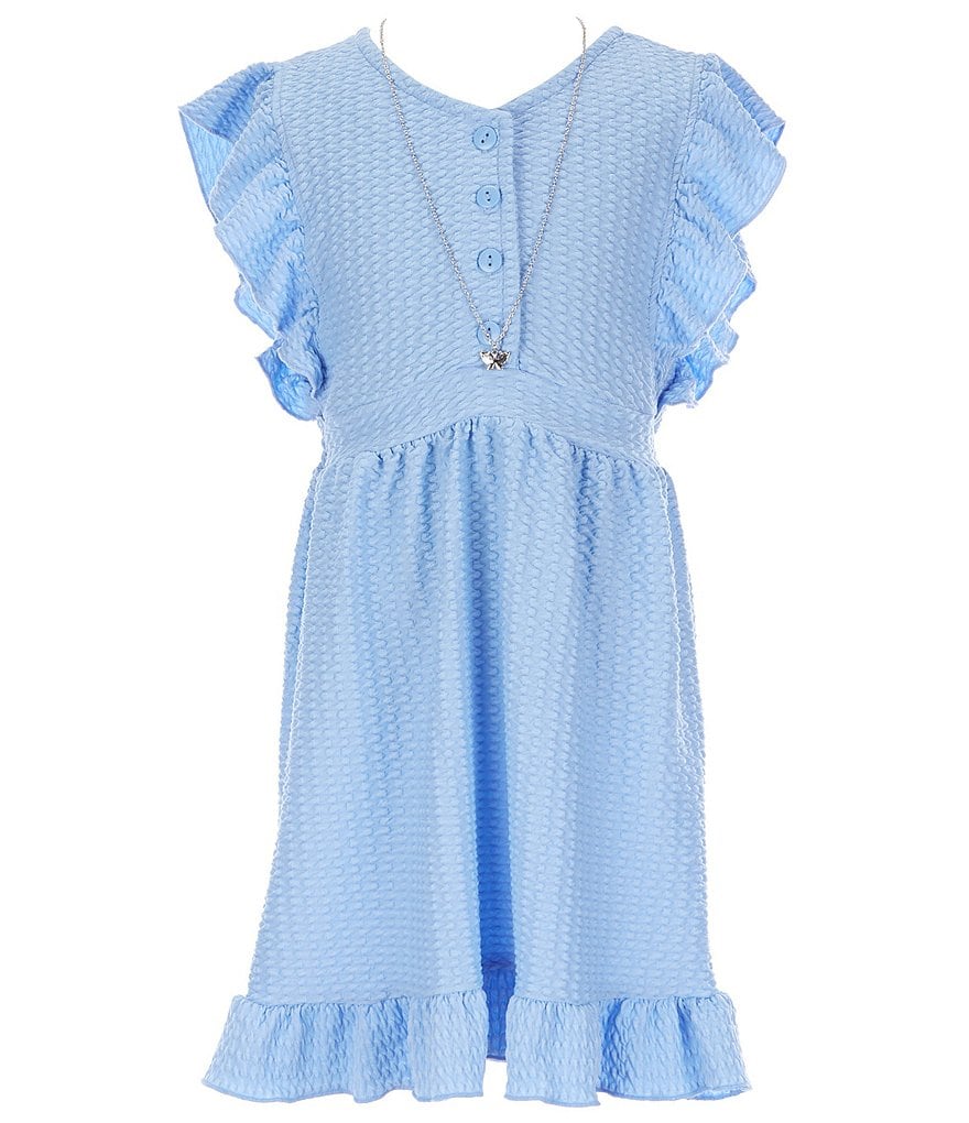 I.N. Girl Big Girls 7-16 Ruffled Fit-And-Flare Dress