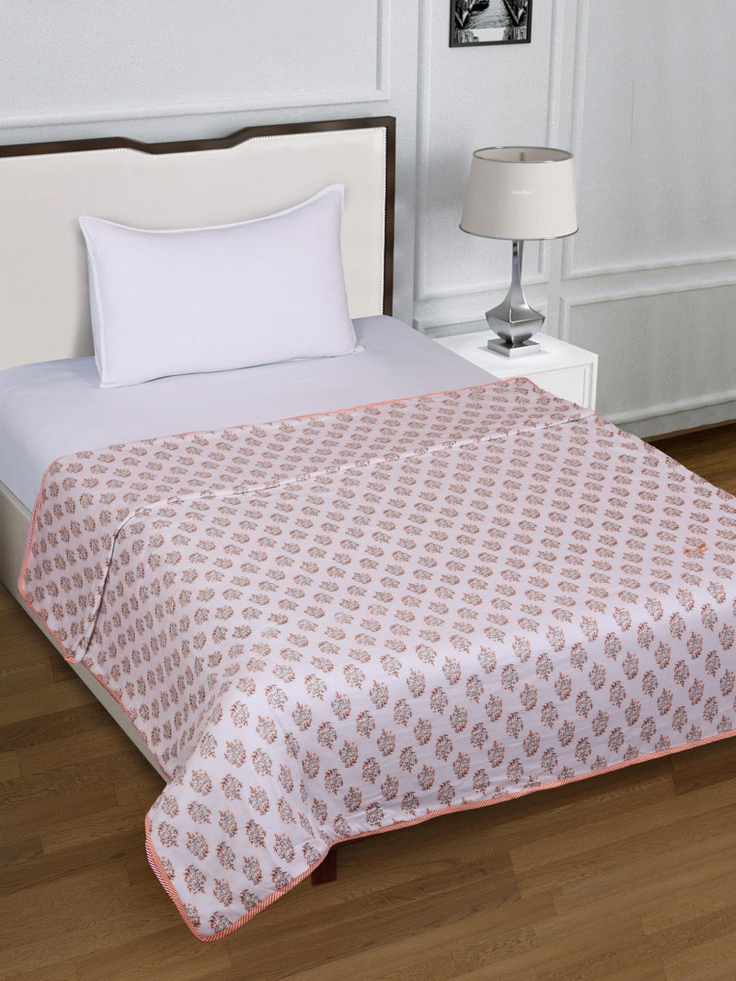 Romee Multi Cotton Floral Blankets Quilts and Dohars