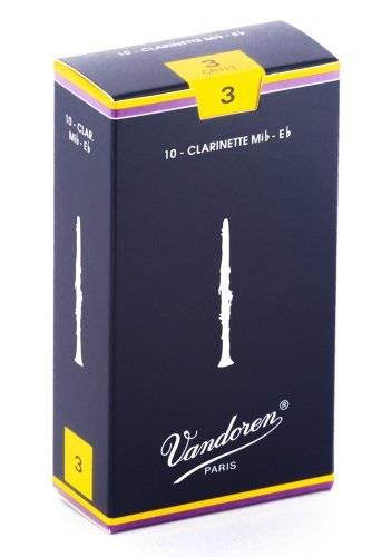 vandoren cr113 eb clarinet traditional reeds strength 3; box of 10