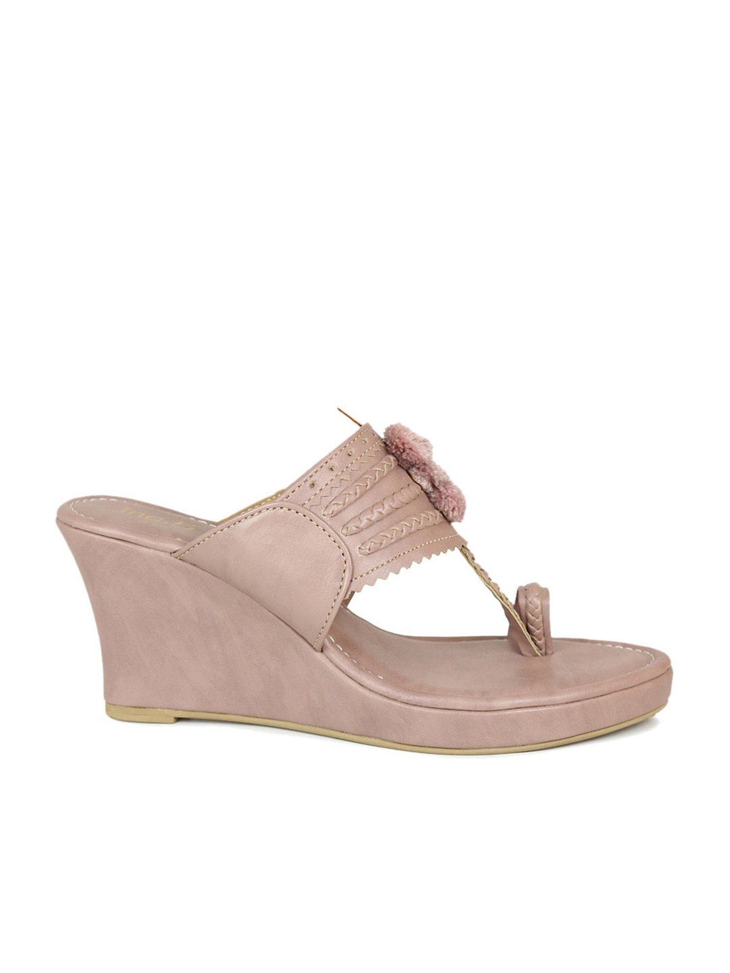 Inc.5 Women's Peach Toe Ring Wedges