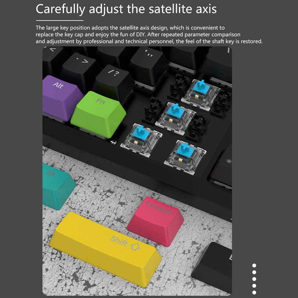 Glorious Modular Mechanical Gaming Keyboard (GMMK)- Barebone Edition (DIY Assembly Required) (Full Size, Black) + Glorious Black Aura Keycaps (Bundle)