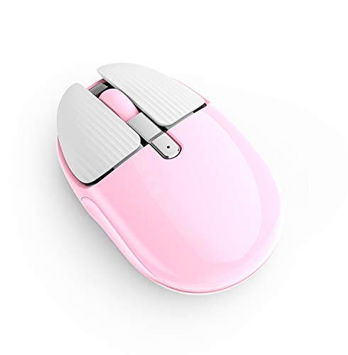 Rechargeable Wireless Mouse Mini Portable Mobile Mouse 1200DPI Silent 3 Buttons Optical Mouse with Nano Receiver Home Office Cordless Mice for PC Laptop Computer