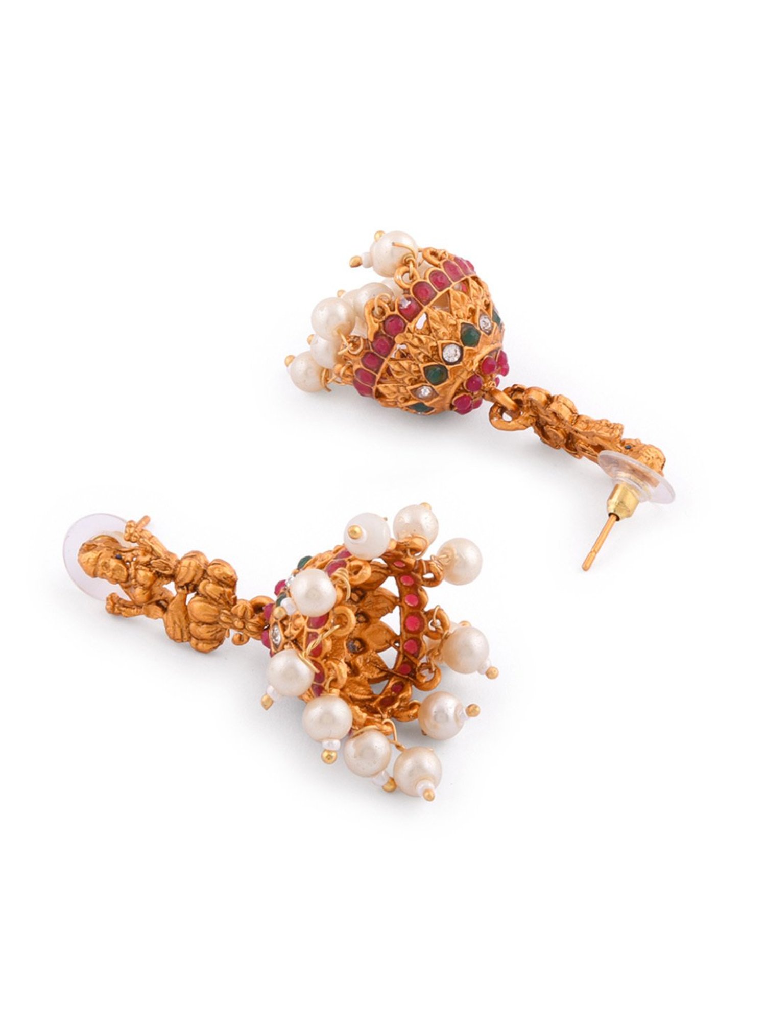 Fida Ethnic South Indian Antique Multicolor Jewellery Set