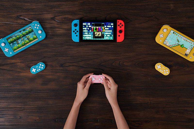 8Bitdo Zero 2 Bluetooth Key Chain Sized Mini Controller for Nintendo Switch, Windows, Android and macOS (Pink Edition)