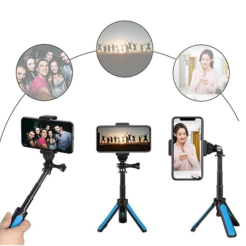 Mini Selfie Stick Tripod Kit Two in One for GoPro Action Camera and Cell Phone Accessories