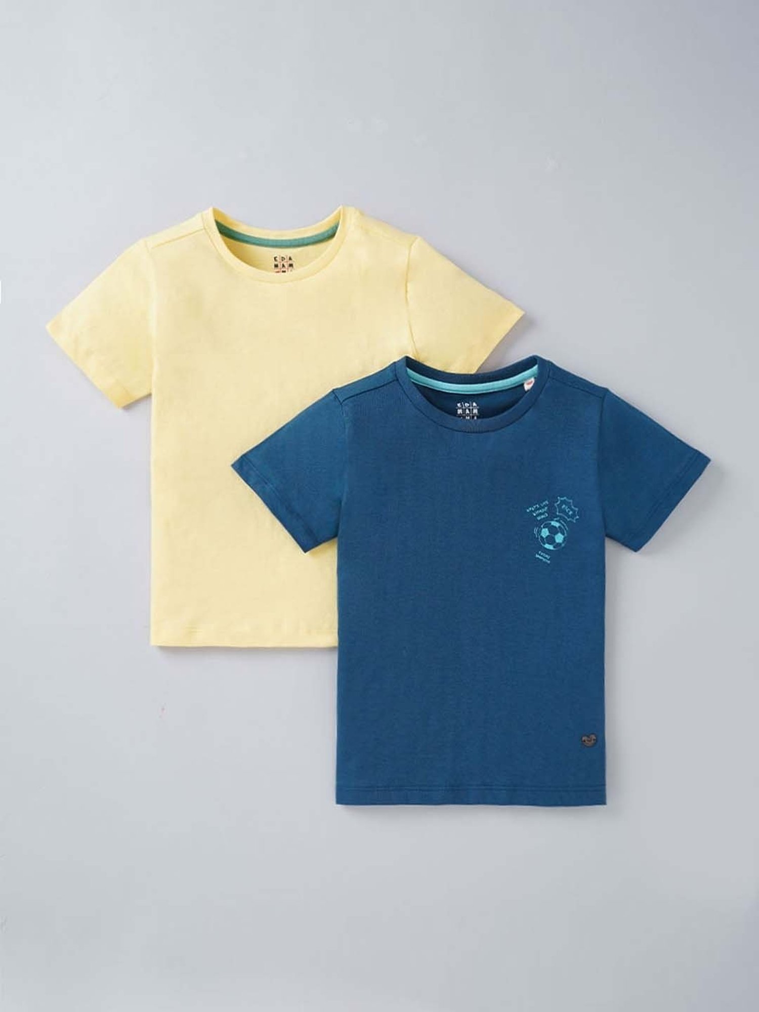 Pantaloons Junior Navy Cotton Printed T-Shirt