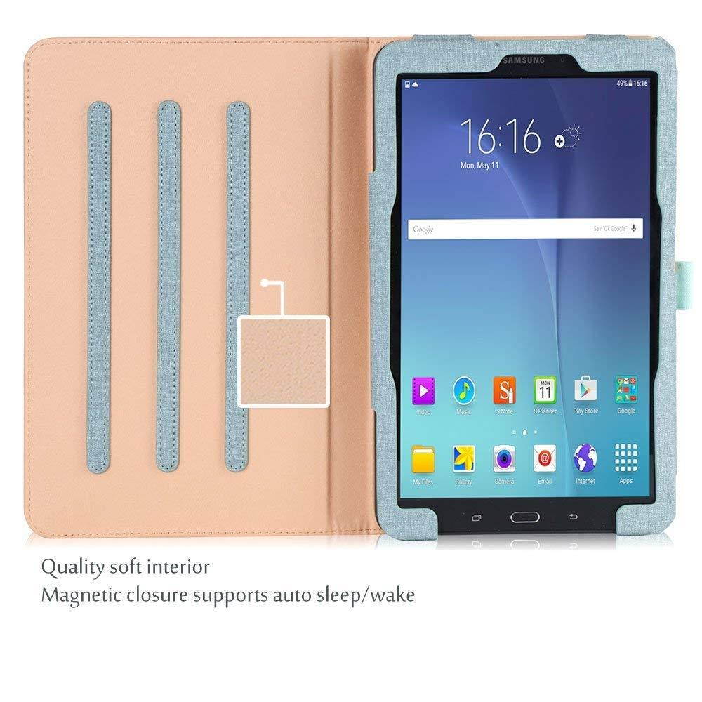 ProCase Samsung Galaxy Tab A 10.1 Case - Stand Folio Case Cover for Galaxy Tab A 10.1" Tablet SM-T580 T585 T587 (NO S Pen Version), with Multiple Viewing Angles, Document Card Pocket -Teal