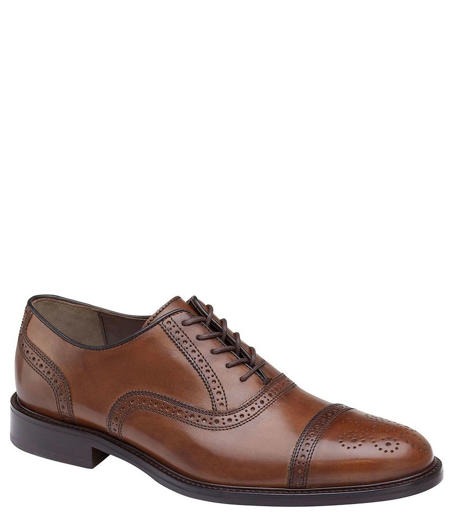 Johnston & Murphy Men's Daley Leather Cap Oxford