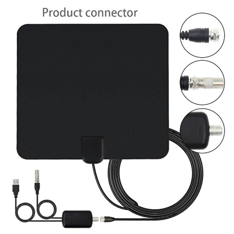 Indoor Digital TV Antenna with Signal Amplifier Booster TV Radius Antena TV Surf Antennas  TV view TDT Cable TV Fox Antenna