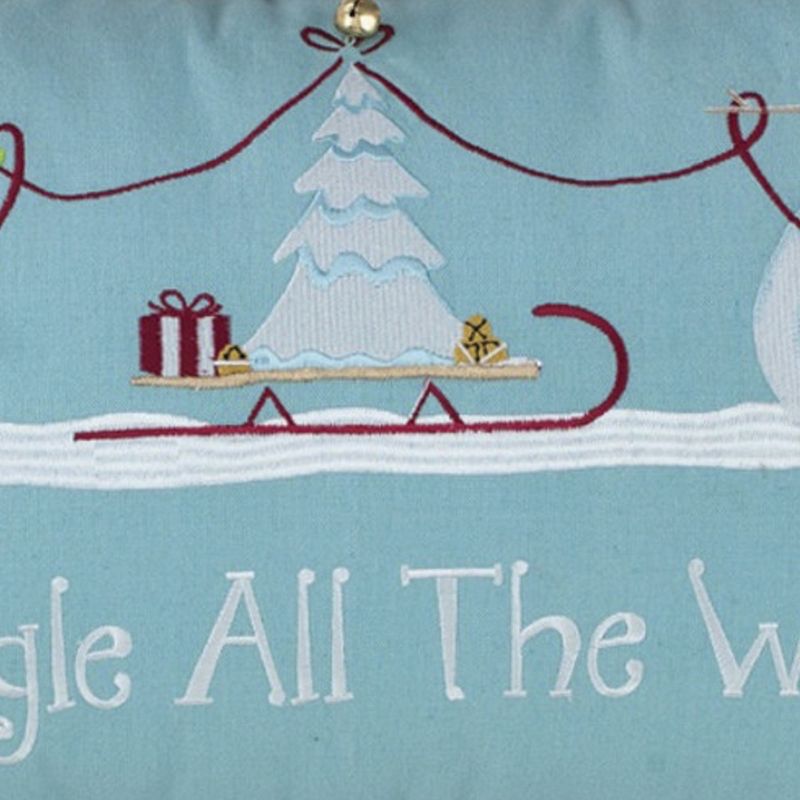 Park Designs Jingle All Way Pillow Cover - Blue