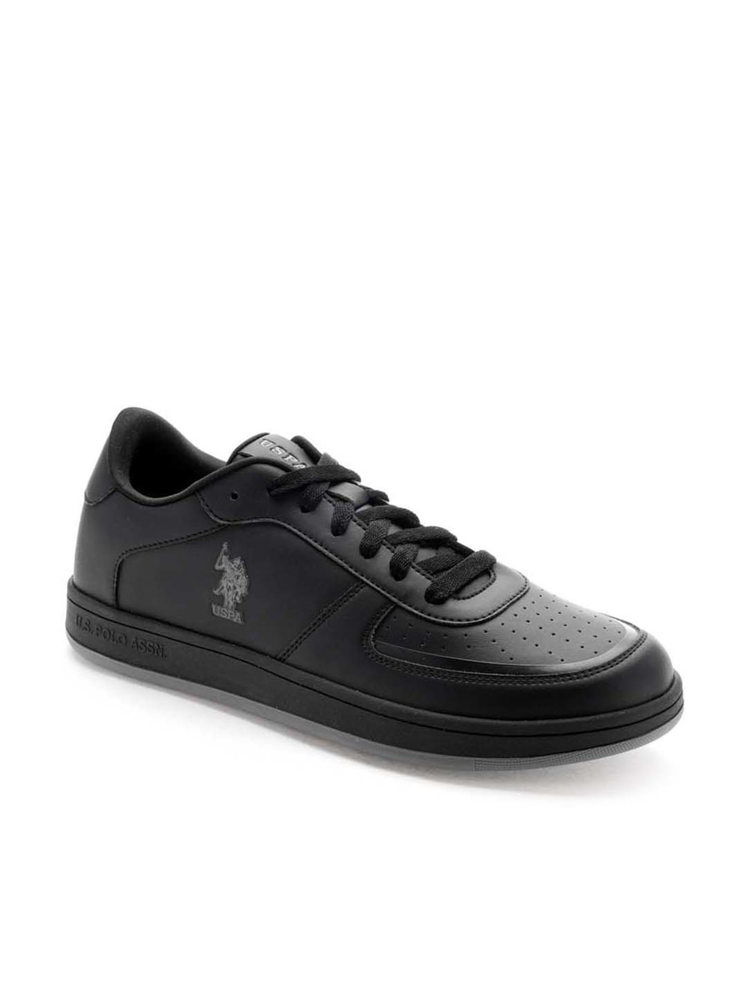 U.S. Polo Assn. Men's REIN 2.0 BLK Black Casual Sneakers