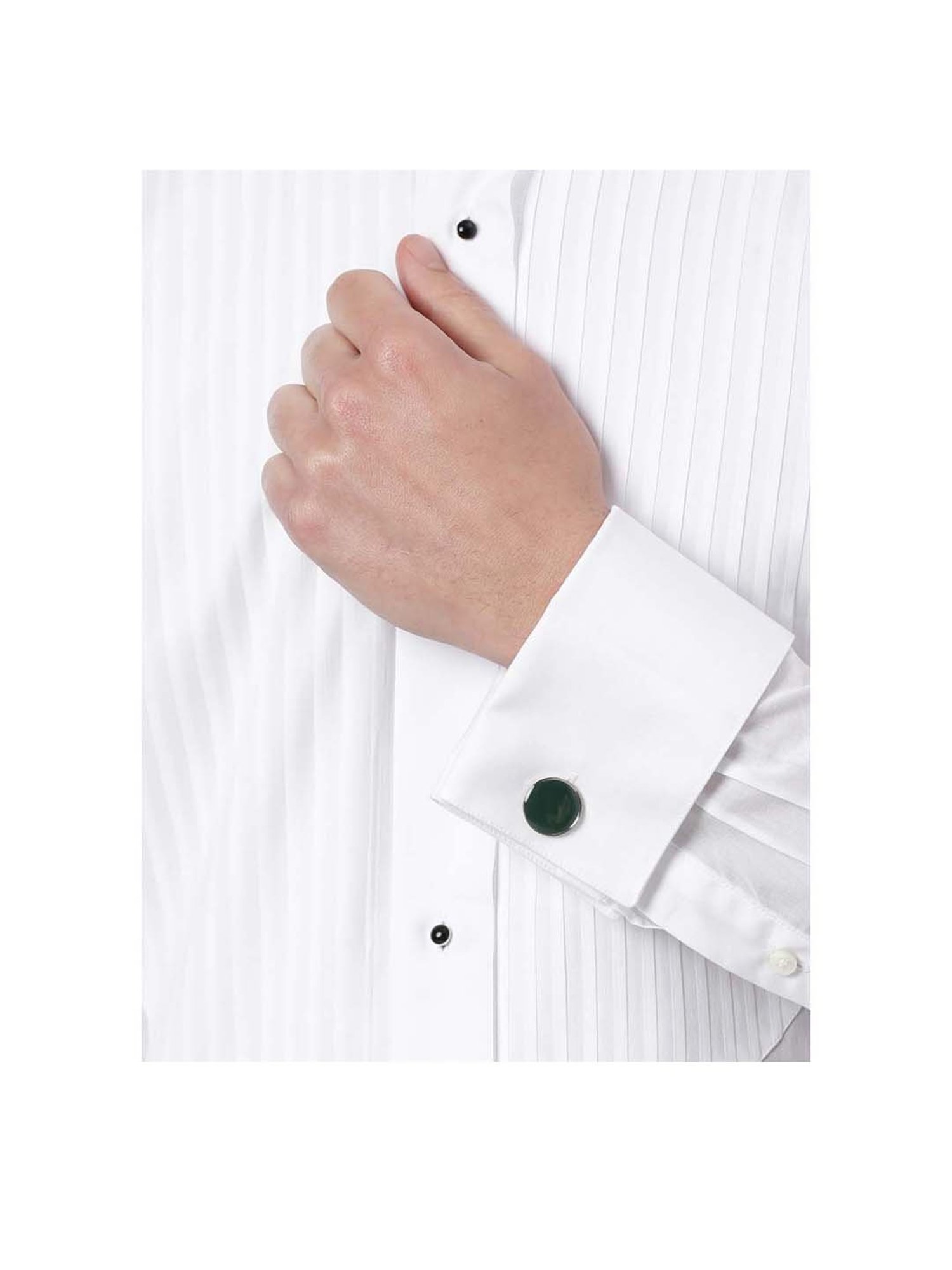 Tossido Green Solid Cufflinks