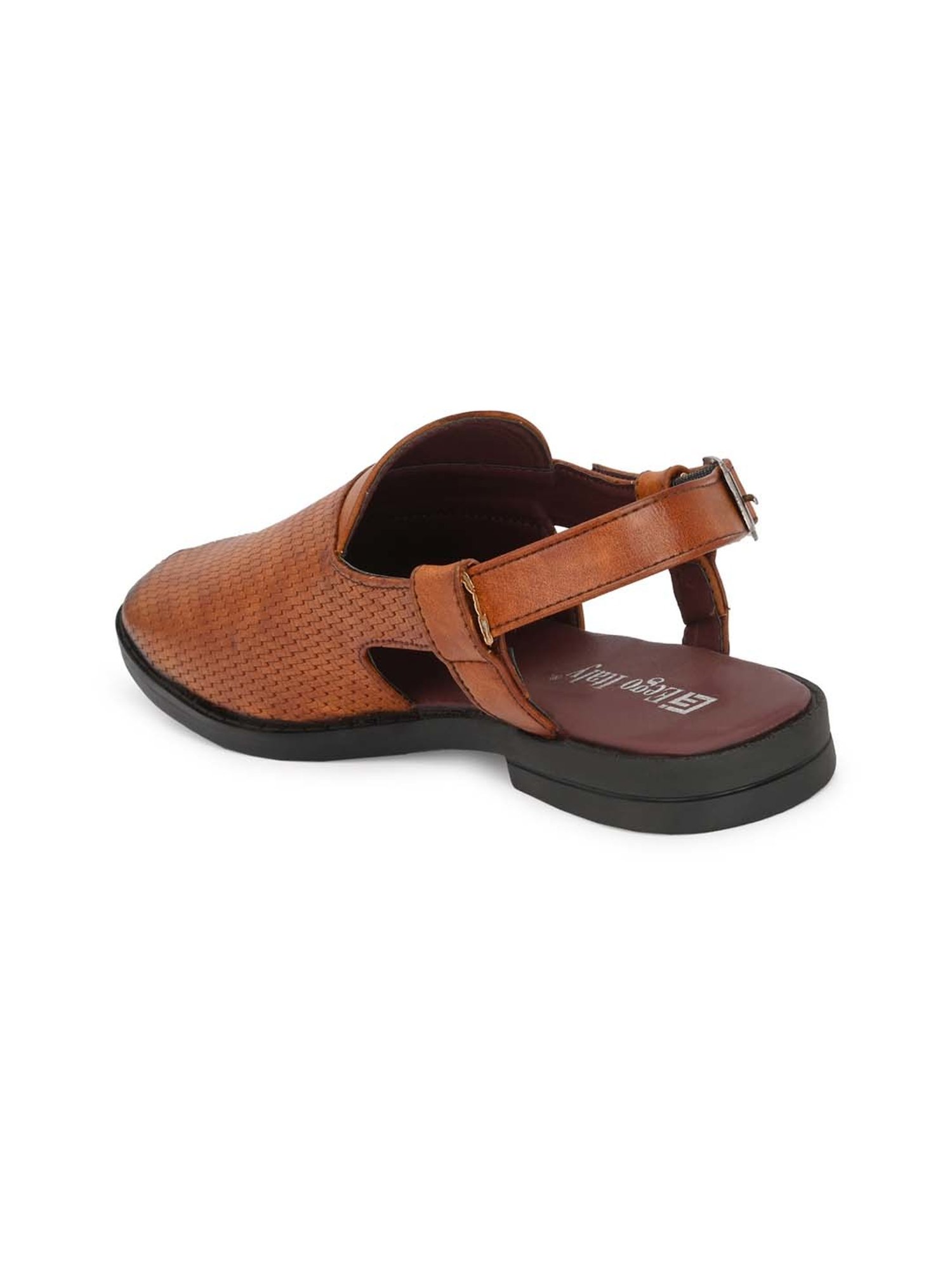 Eego Italy Men's Tan Back Strap Sandals