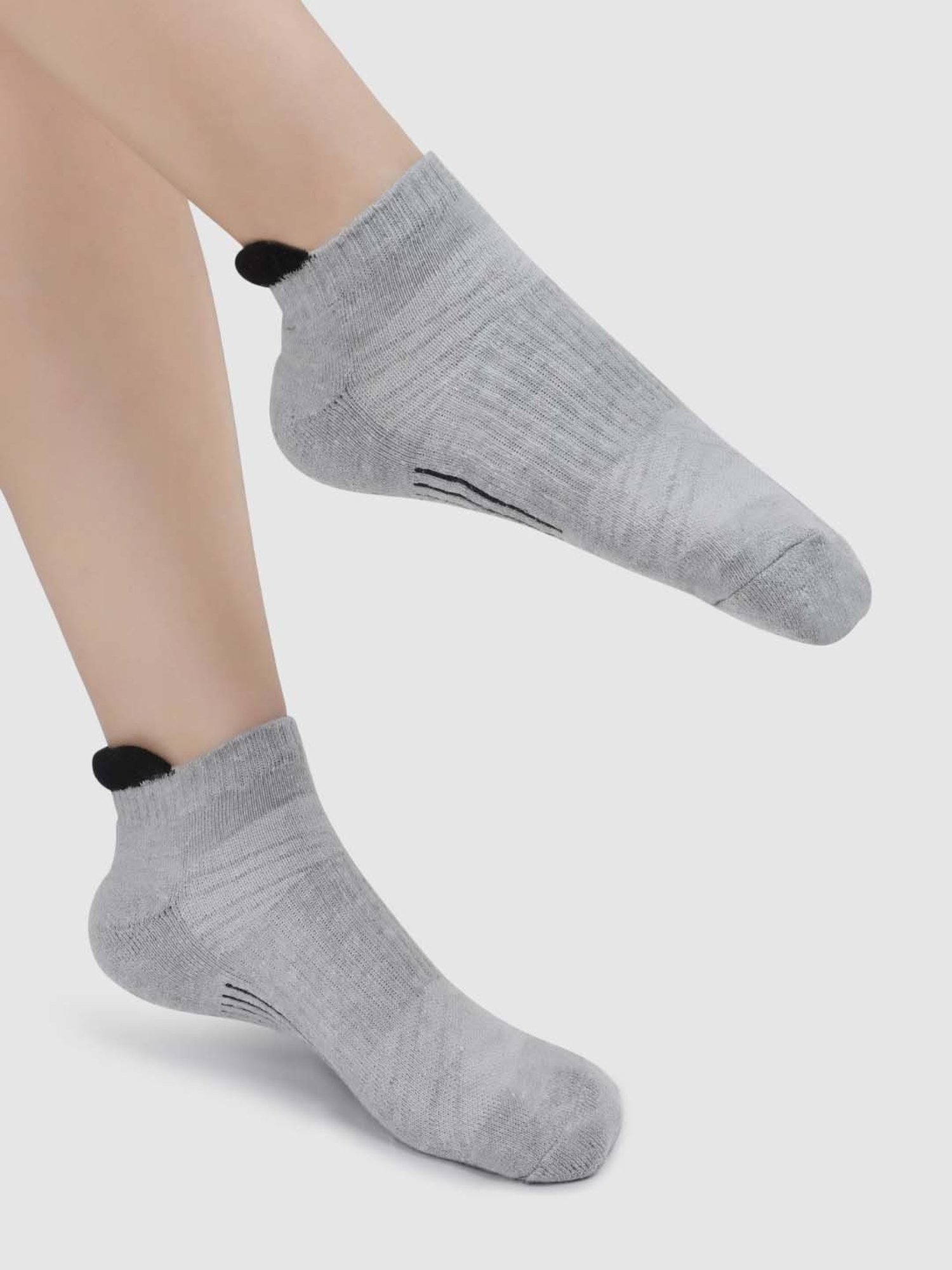 NEXT2SKIN Blue & Pink Cotton Ankle Socks - Pack Of 3