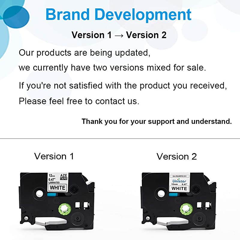 10 Pack Ptouch Label Tape TZ Tape 12mm 047 Inch Compatible with Brother Labeling Black on White Laminated Label Maker Tape TZe TZ 231 Tape for PTD200 PTD210 PTD400 PTH100 PT1180 by