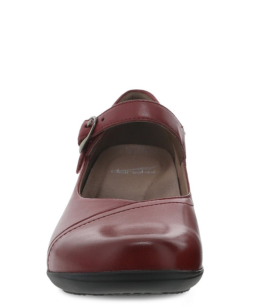 Deltan Tessa Croc-Embossed T-Strap Block Heel Pumps