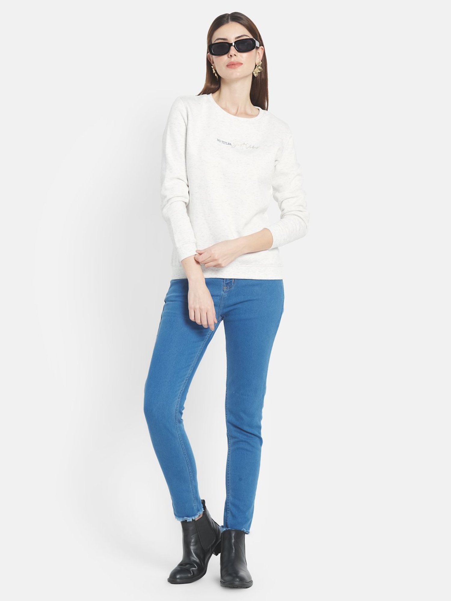 Belle Fille Yellow Patchwork Sweatshirt