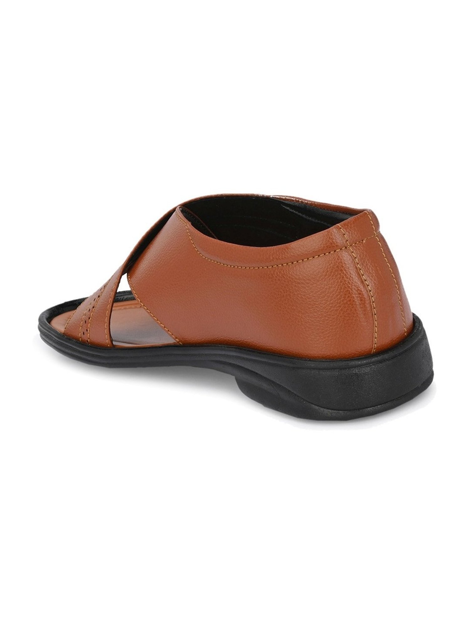 Prolific Men's Tan Cross Strap Sandals