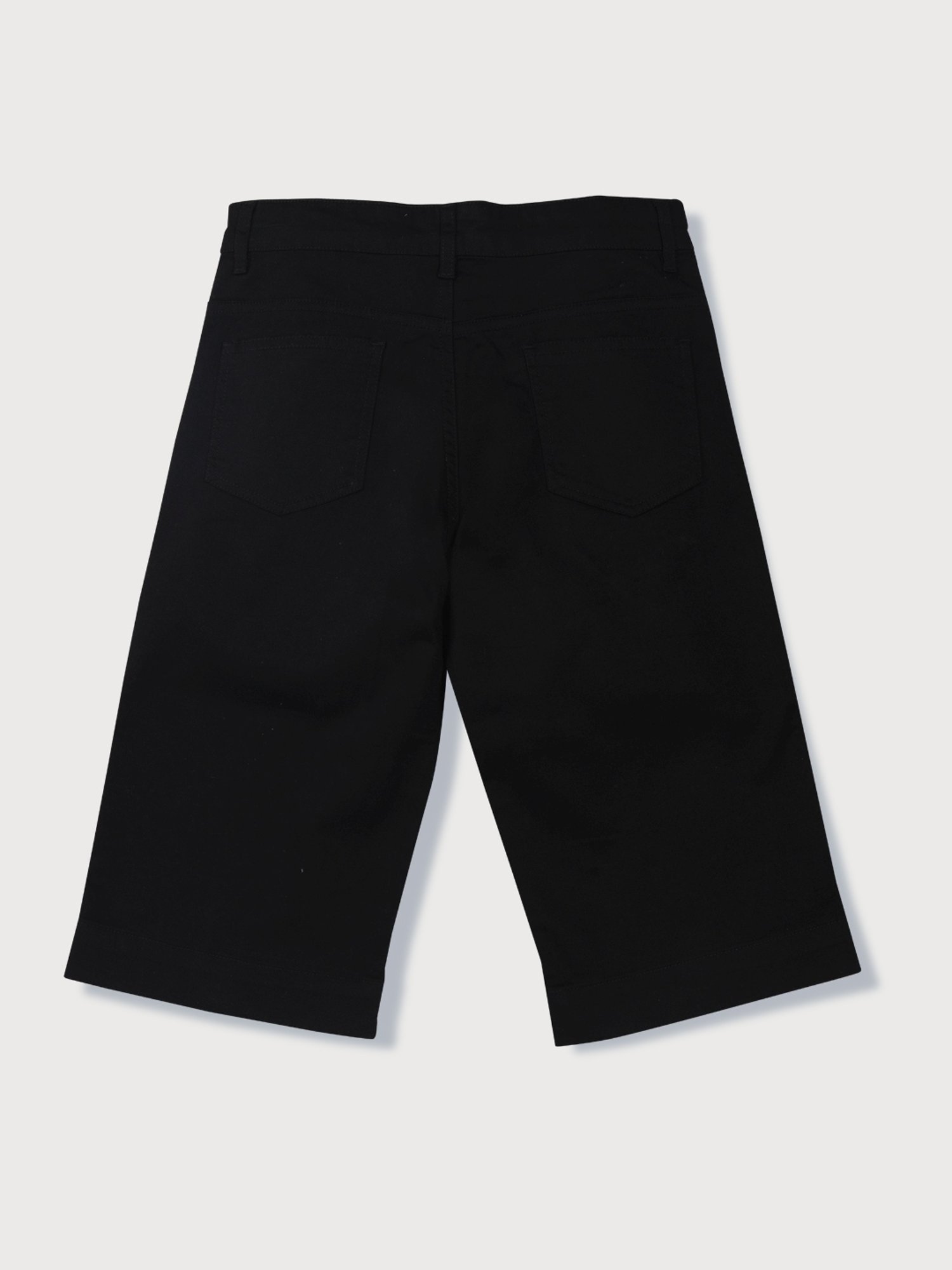 Gini & Jony Boys Black Cotton Regular Fit Bermudas