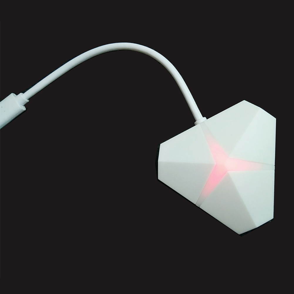 USB Hub Charger Splitter Stable Extension Cable 4 Port Desktop With LED Light