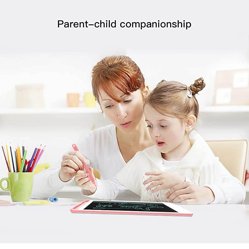 LCD Writing Tablet, 10 inches Electronic Graphic Tablet, Writing & Drawing Doodle Board with Memory Lock for Age 3+ Pink