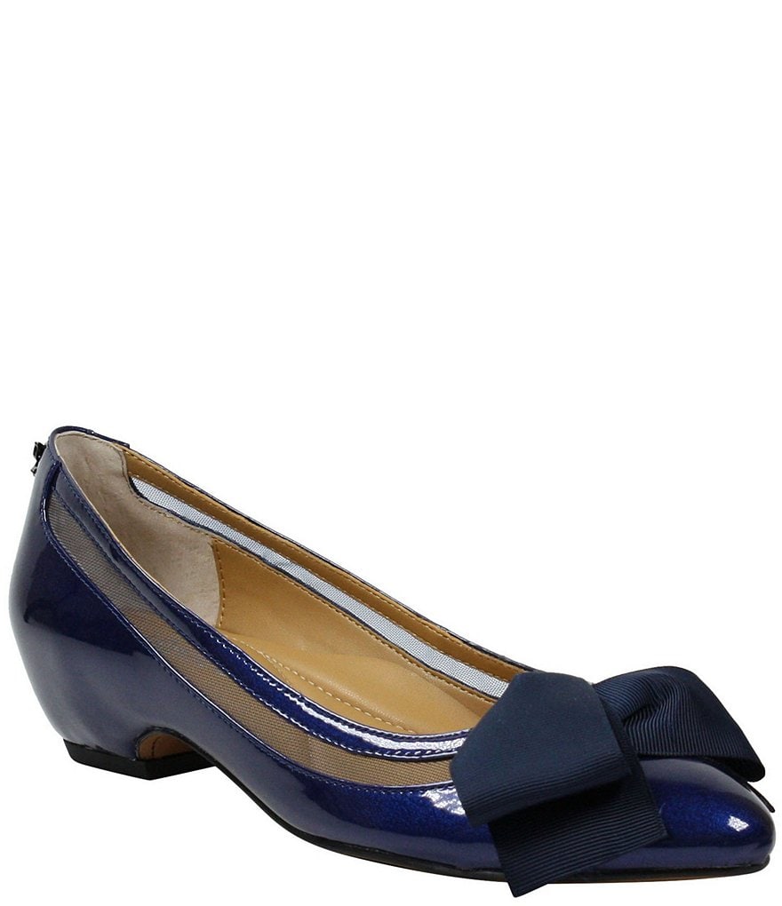 Trotters Kari Pearlized Leather Block-Heel Pumps