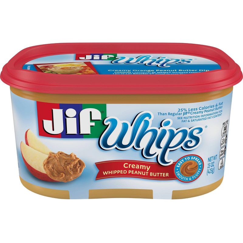 Jif Whips Creamy Whipped Peanut Butter 15.9oz