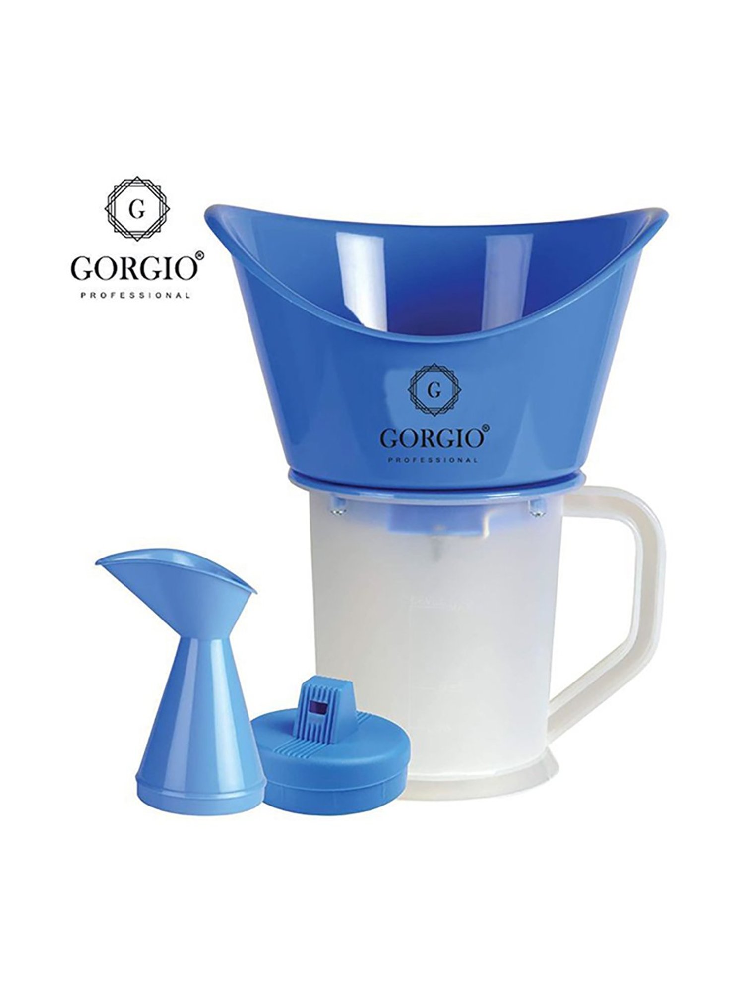 Gorgio Professional GS3 Steamer and Vapouriser (White and Blue)