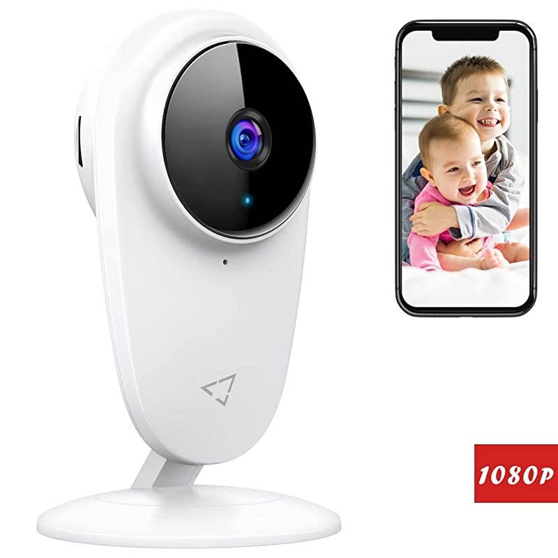 1080P FHD Baby Monitor Pet Camera 24G Wireless Indoor Home Security Camera with TwoWay Audio Motion Detection Night Vision for BabyPetNannyElderly Compatible with iOS amp Android System
