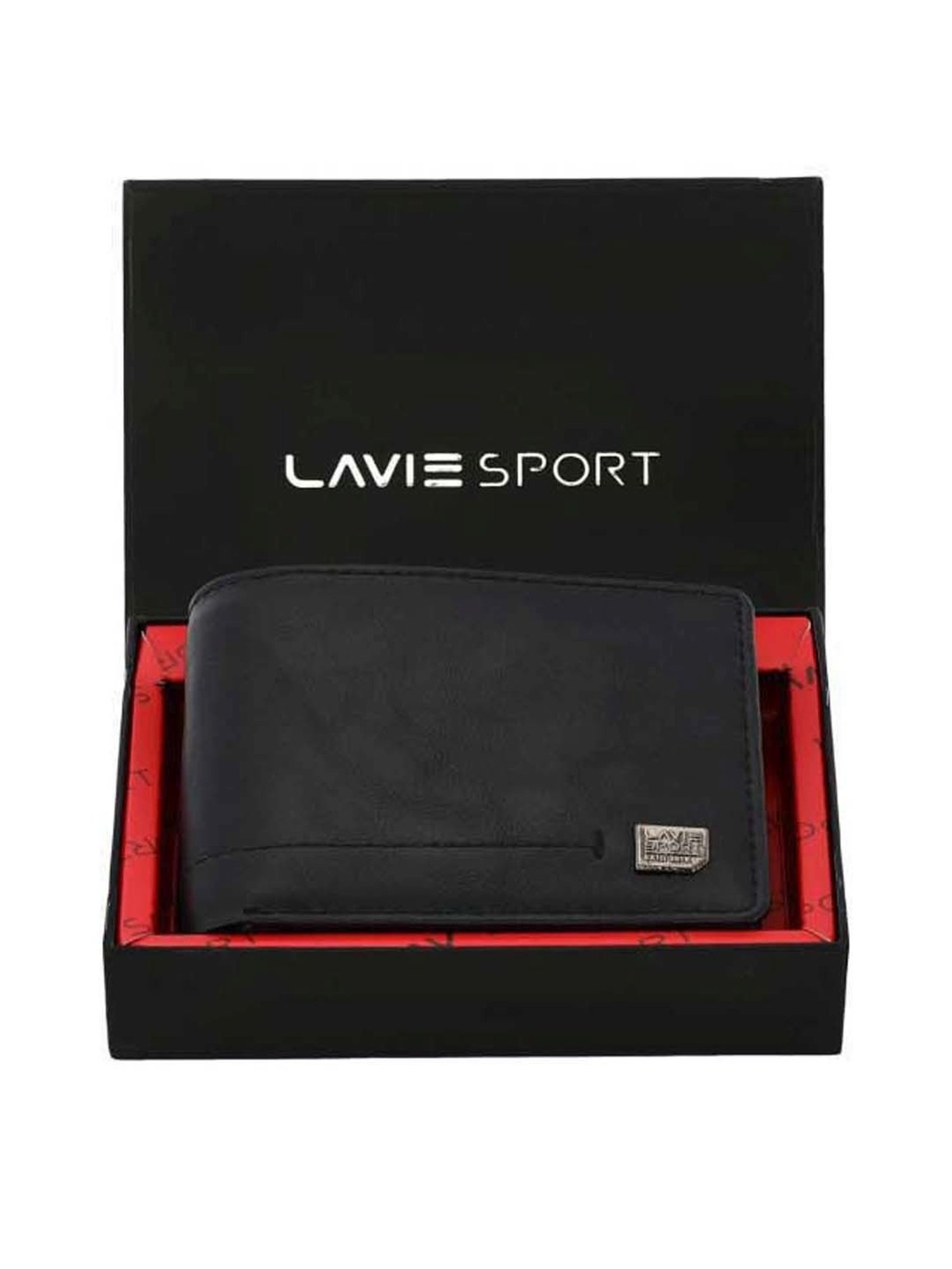 THE HOLISTIK Revival Black & Maroon Casual Leather Bi-Fold Wallet for Men