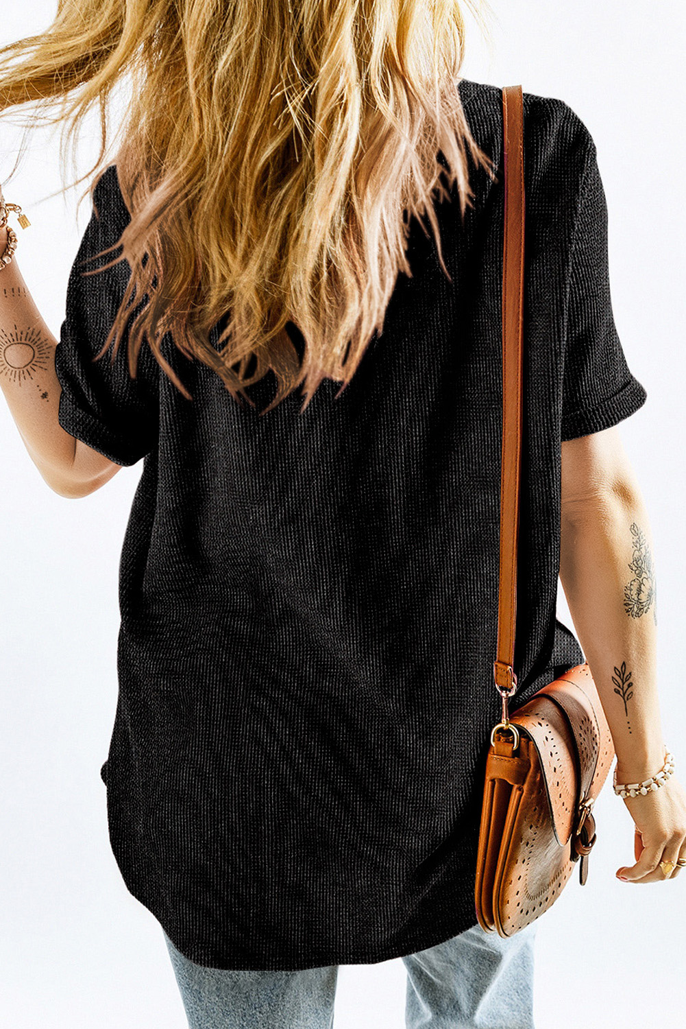 American Eagle Outfitters Peach Printed Crop Top