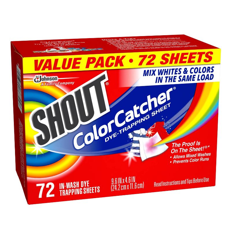 Shout Color Catcher Dye Trapping Sheets - 72ct