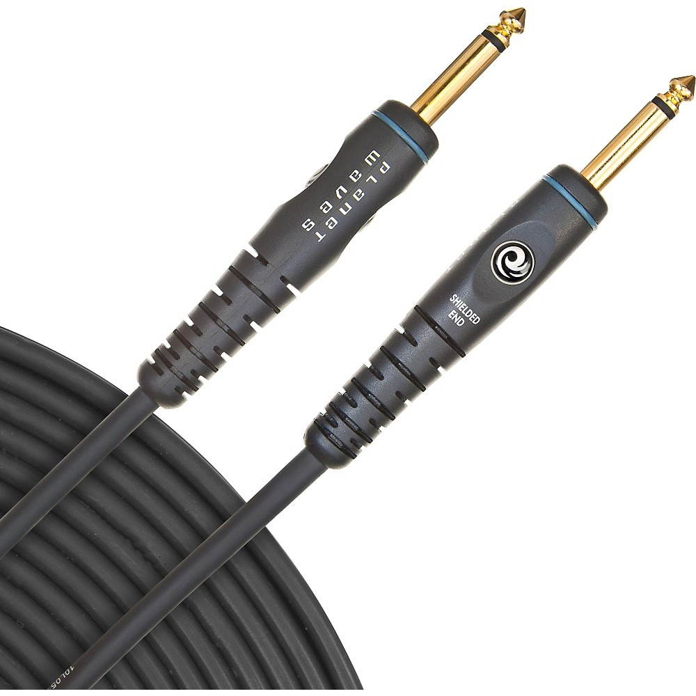 D'Addario Planet Waves Gold-Plated 1/4" Straight Instrument Cable 30 ft.