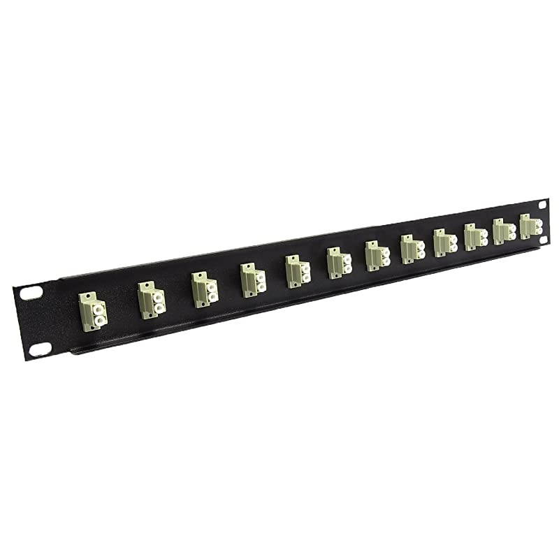 Port LC Fiber Patch Panel Multimode Loaded 1u 19quot
