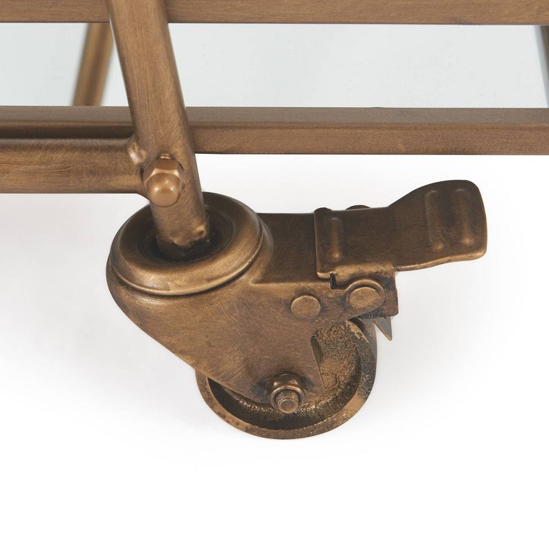 Addison Bar Cart Antique Gold - Adore Decor