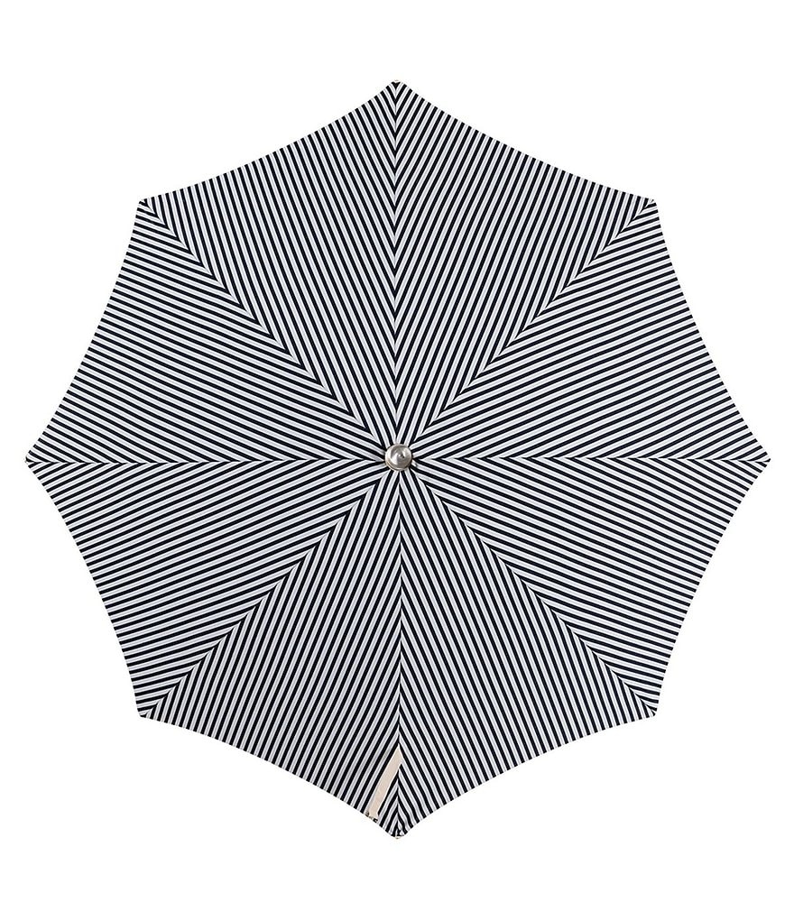business & pleasure Lauren's Navy Stripe Premium Beach Umbrella