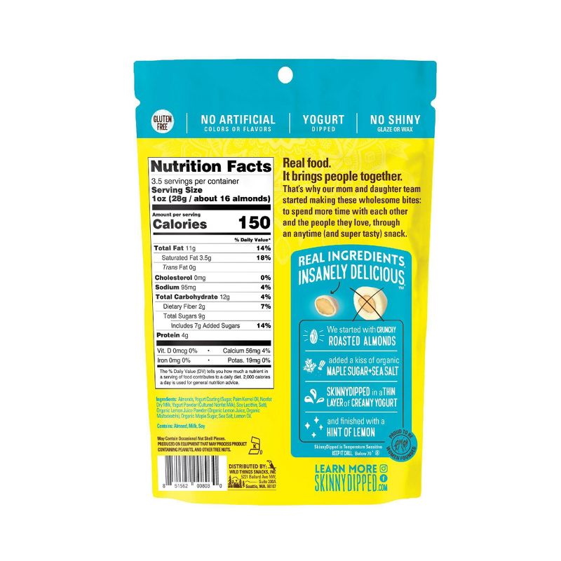 SkinnyDipped Lemon Bliss Almonds - 3.5oz