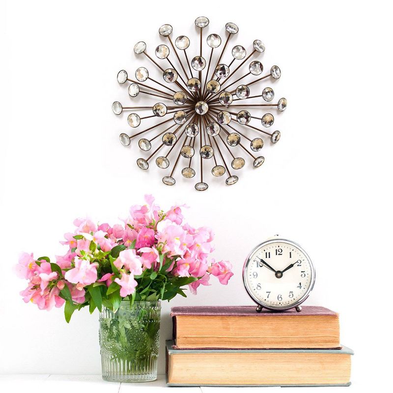 16" Acrylic Burst Wall Décor Gold - Stratton Home Décor