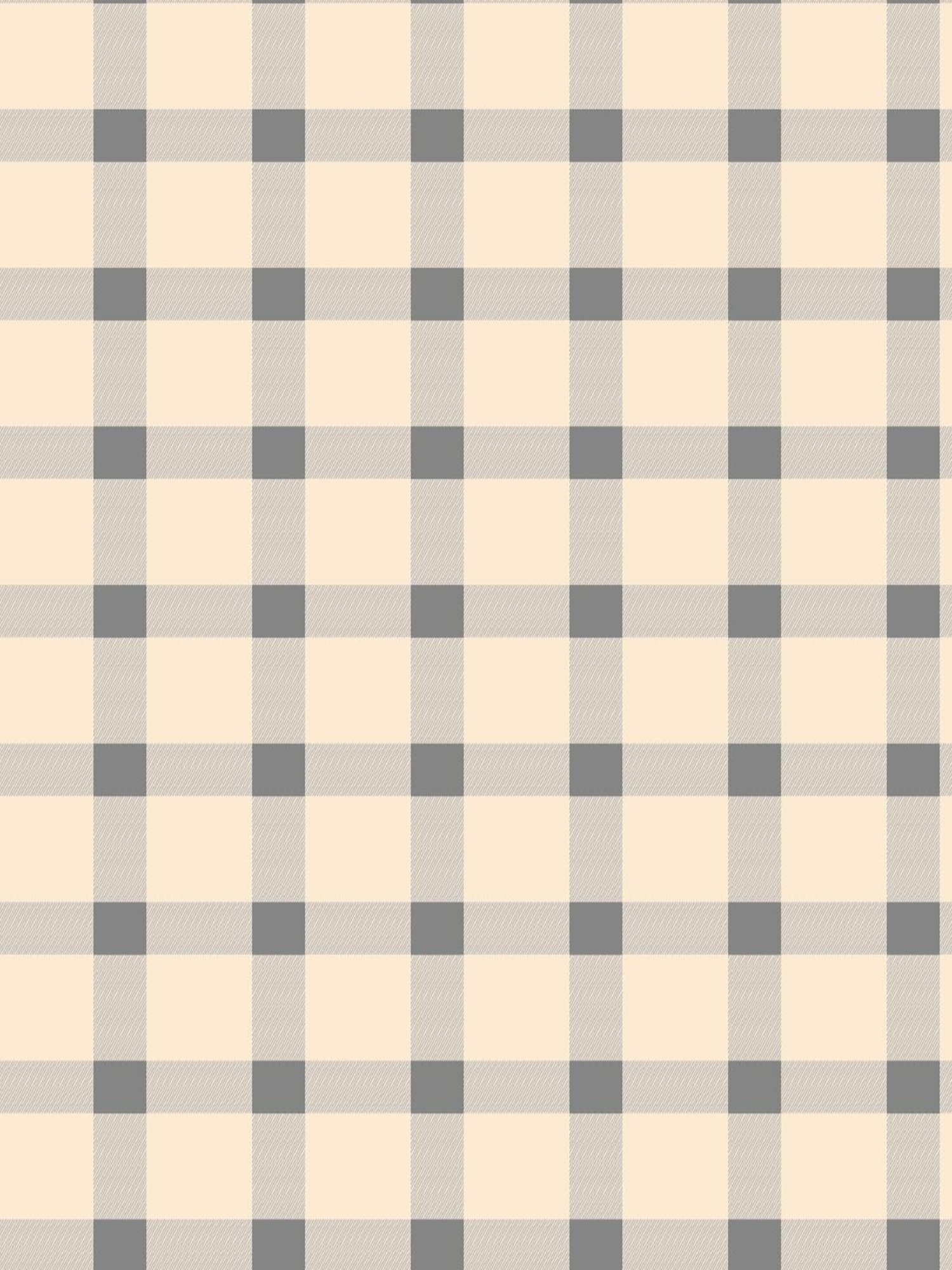 SPACES DRAPE STORY Boho Checks Beige & Grey Polyester 5 ft Window Curtains - Set of 2