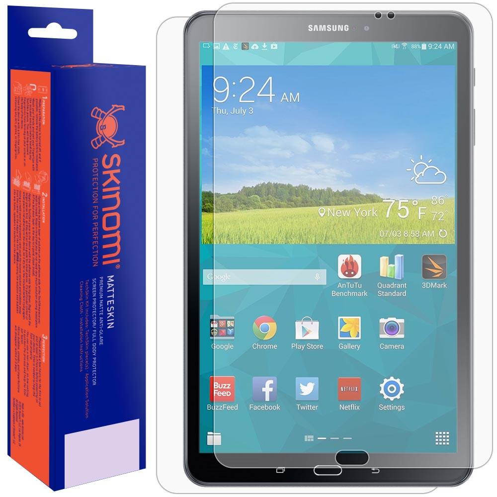 Galaxy Tab A 10.1 Screen Protector + Full Body (2016, SM-T580, Non-S Pen), Skinomi? MatteSkin Full Skin Coverage + Screen Protector for Galaxy Tab A 10.1 Anti-Glare and Bubble-Free Shield