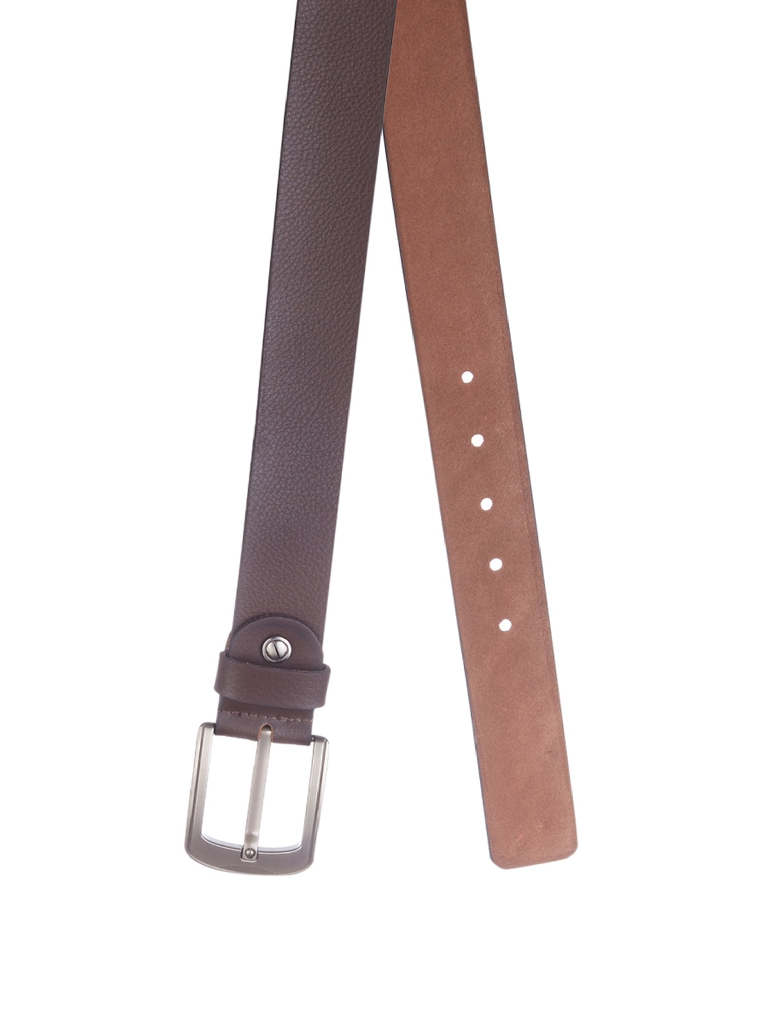 Kara Brown Leather Waist Belt for Men