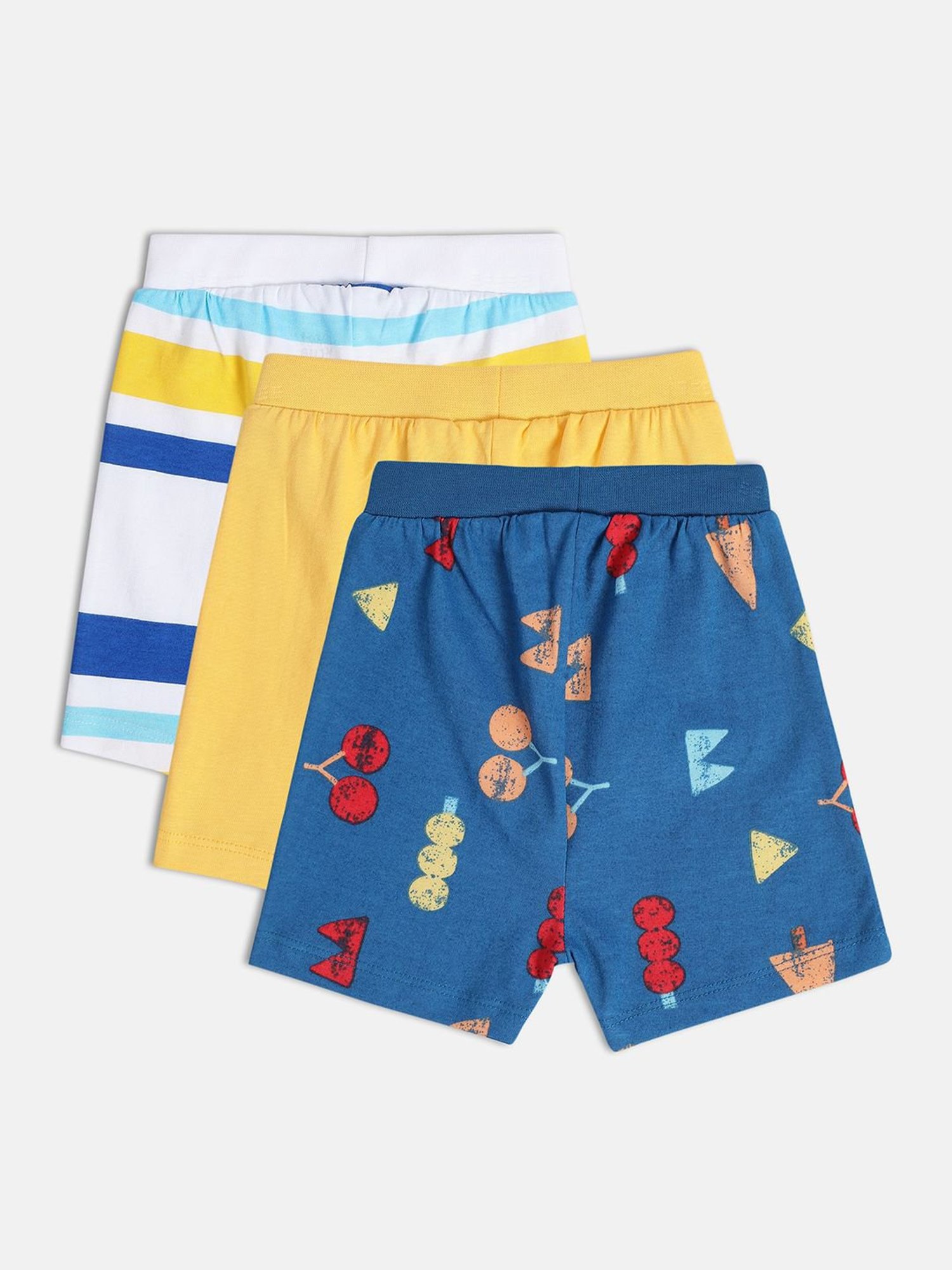 Bumzee Kids Multicolor Printed Shorts (Pack Of 3)