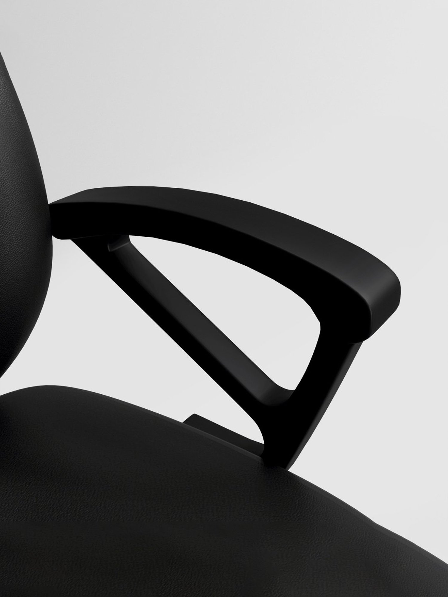 Godrej Interio Virtue Black Mild Steel Leatherette Study Chair