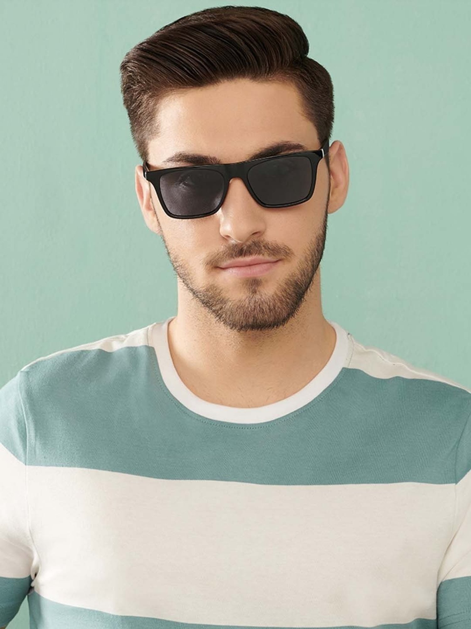 Vincent Chase by Lenskart VC S13971 Grey Polarized Square Sunglasses