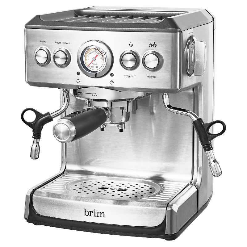 Brim 19-Bar Espresso Maker – Silver