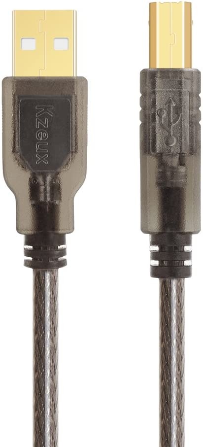 Printer Cable USB Printer Scanner Cable 6ft High Speed A Male to B Male Cord for HP Canon Epson Dell Samsung etc