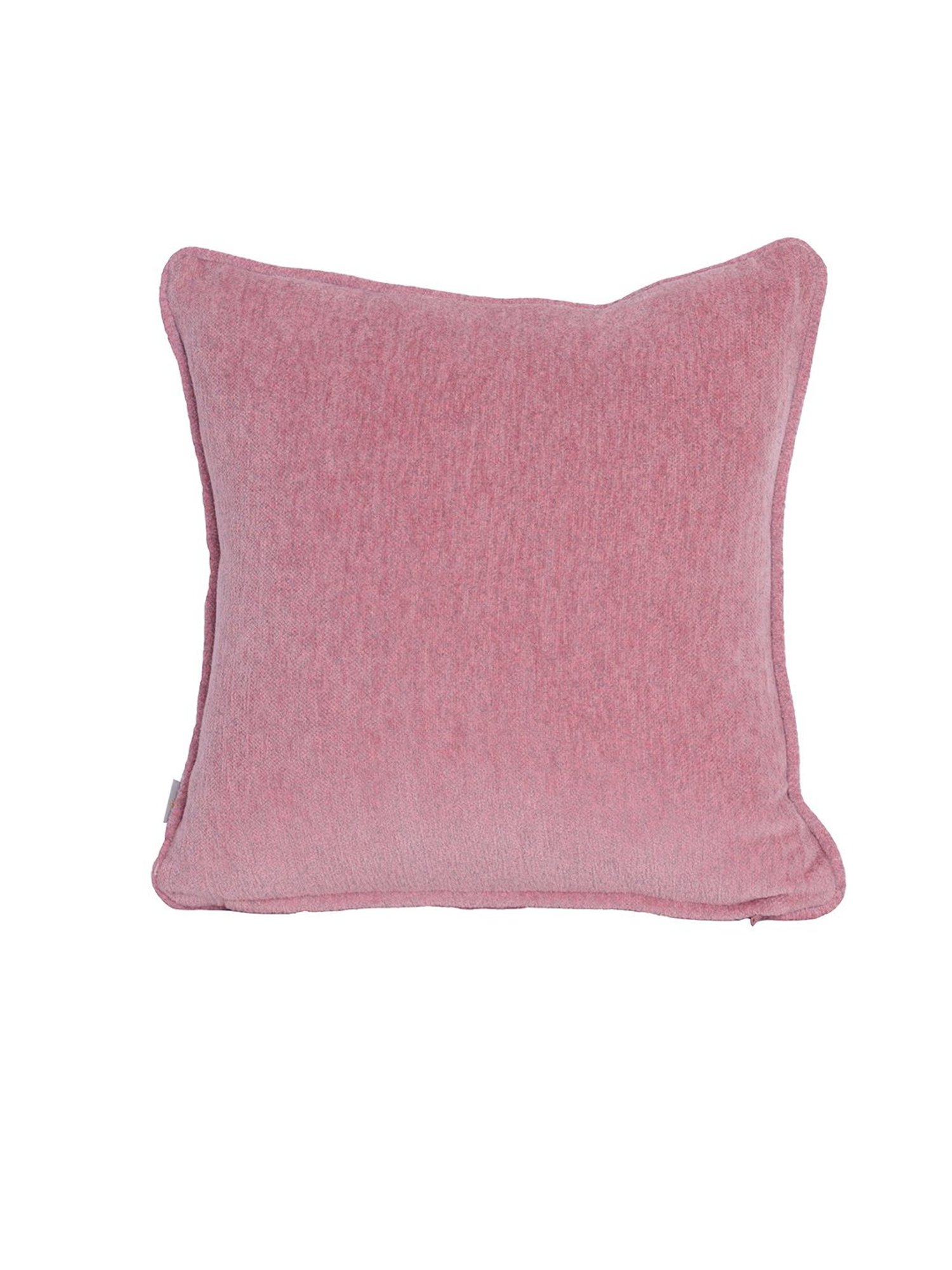 Maspar Colorart Charlotte Solid Pink 110 TC Cotton Blend Cushion Cover