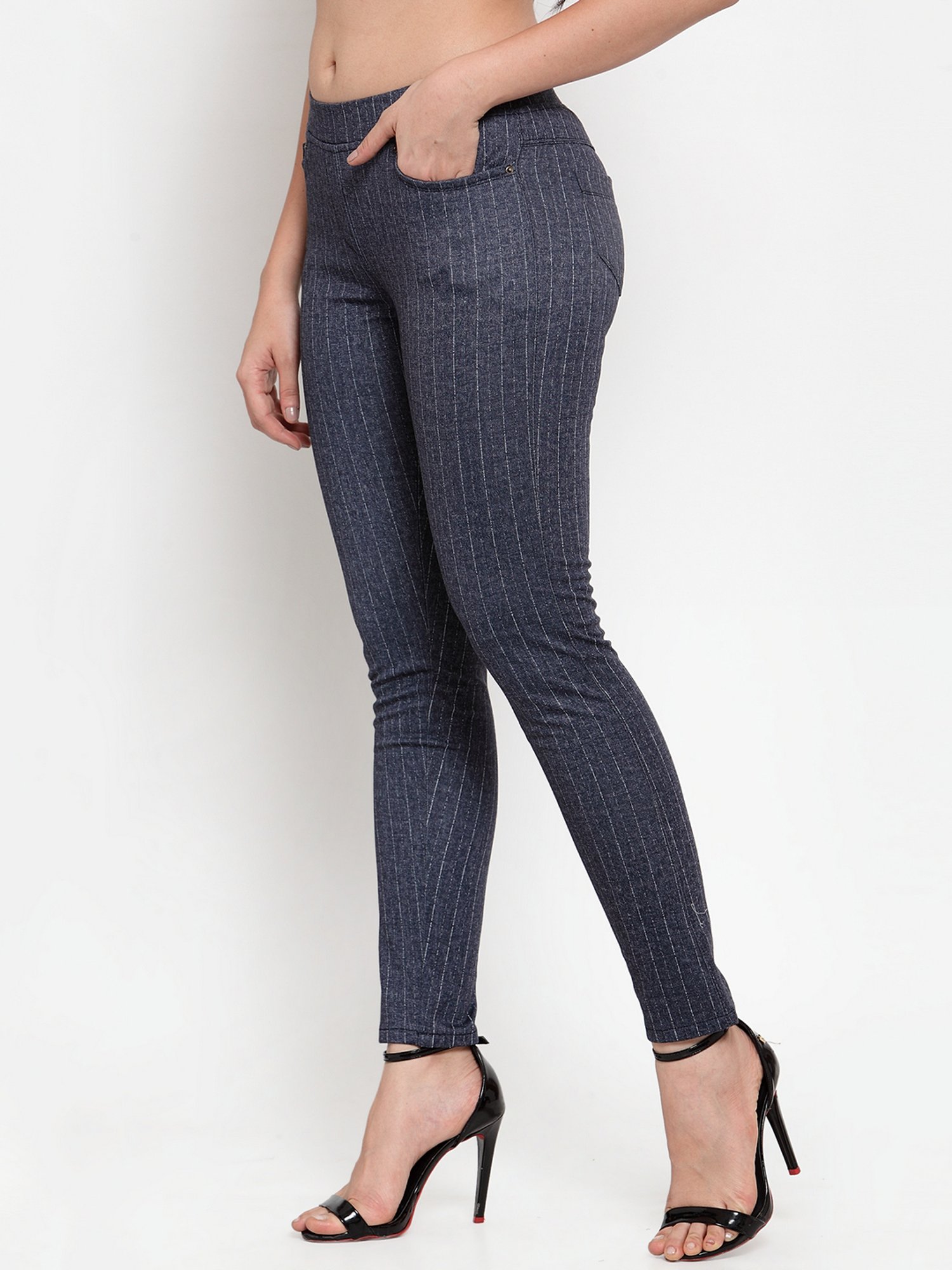 Westwood Blue Striped Jeggings